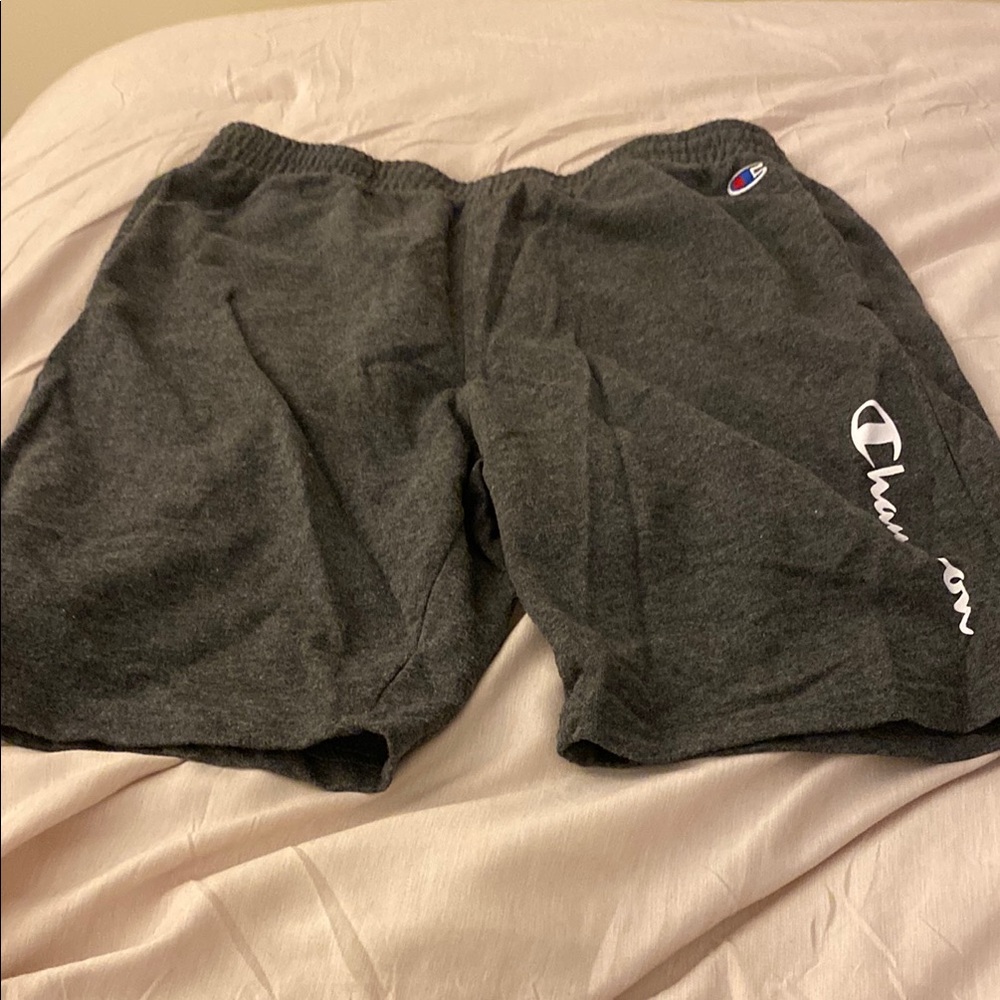 Champion Dark Gray Logo Shorts